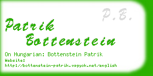 patrik bottenstein business card